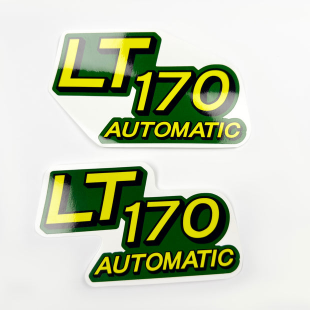 Replacement Vinyl Decal Set For LT 170 Lawn Tractor Hood, stickers set  Lawn Tractor Hood Handmade