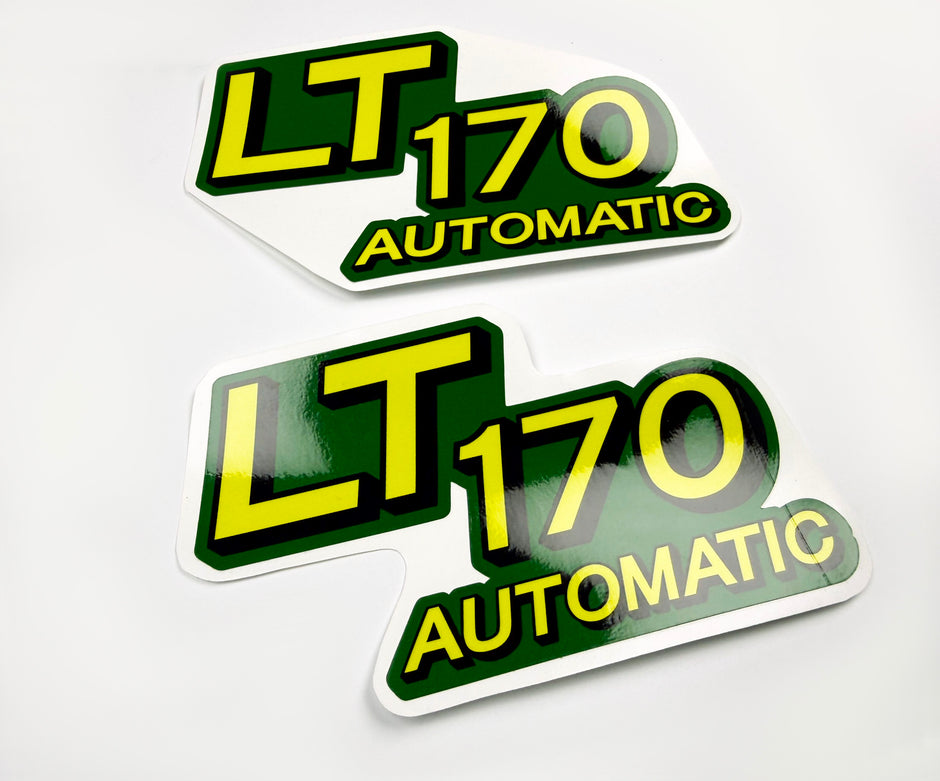 Replacement Vinyl Decal Set For LT170 Lawn Tractor Hood sticker handmade