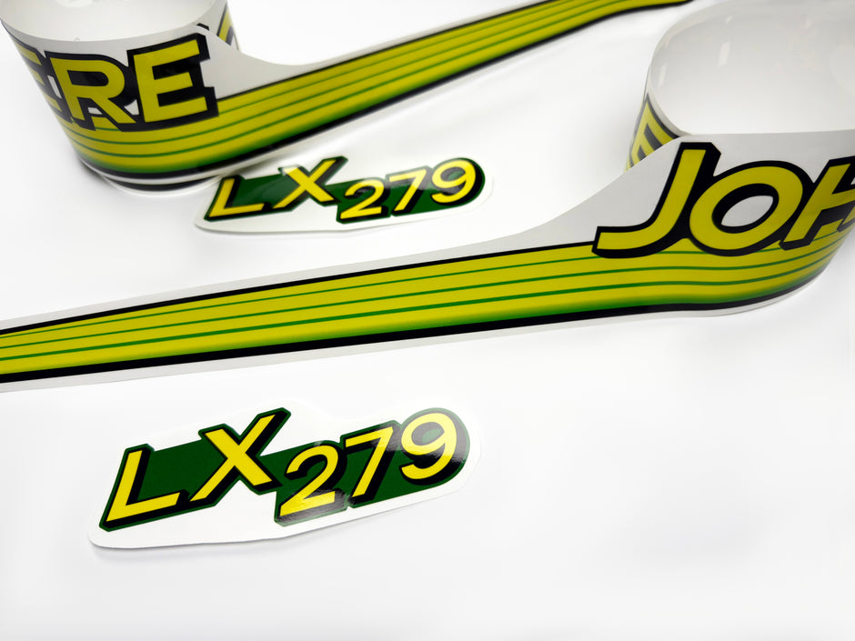 Replacement Vinyl Decal Set For LX 279 Lawn Tractor Hood, stickers set  Lawn Tractor Hood Handmade