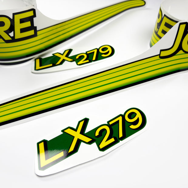 Replacement Vinyl Decal Set For LX 279 Lawn Tractor Hood, stickers set  Lawn Tractor Hood Handmade