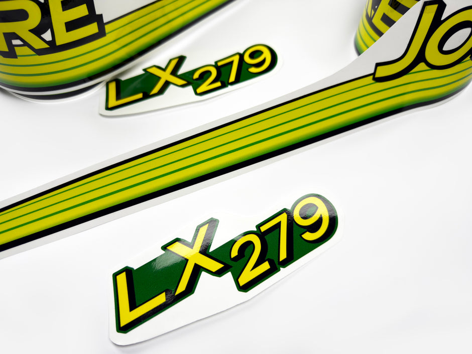 Replacement Vinyl Decal Set For LX 279 Lawn Tractor Hood, stickers set  Lawn Tractor Hood Handmade