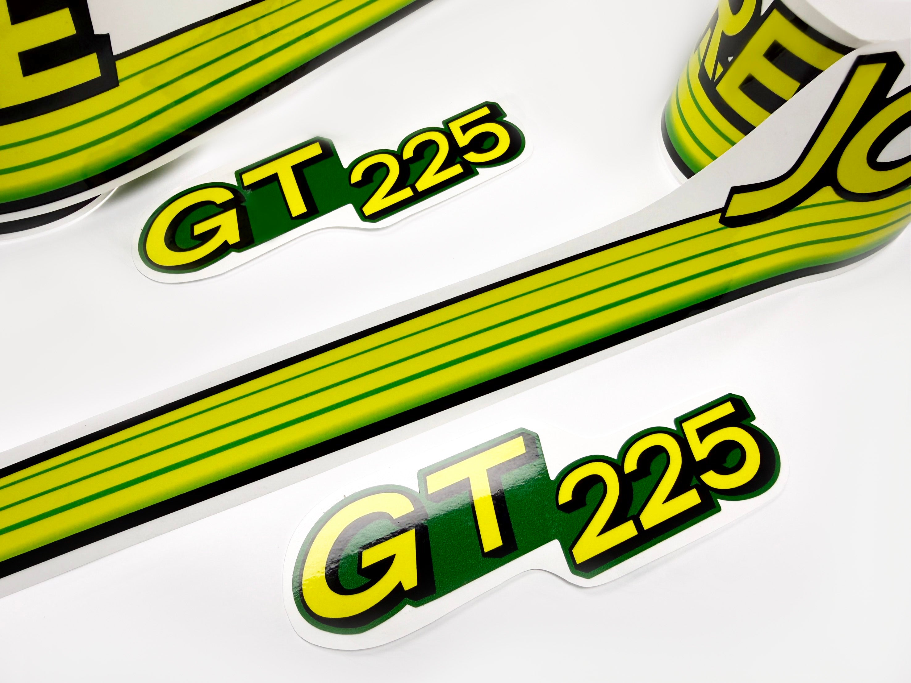 Replacement Vinyl Decal Set For GT 225 Lawn Tractor Hood, stickers Handmade