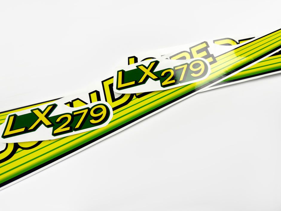 Replacement Vinyl Decal Set For LX 279 Lawn Tractor Hood, stickers set  Lawn Tractor Hood Handmade