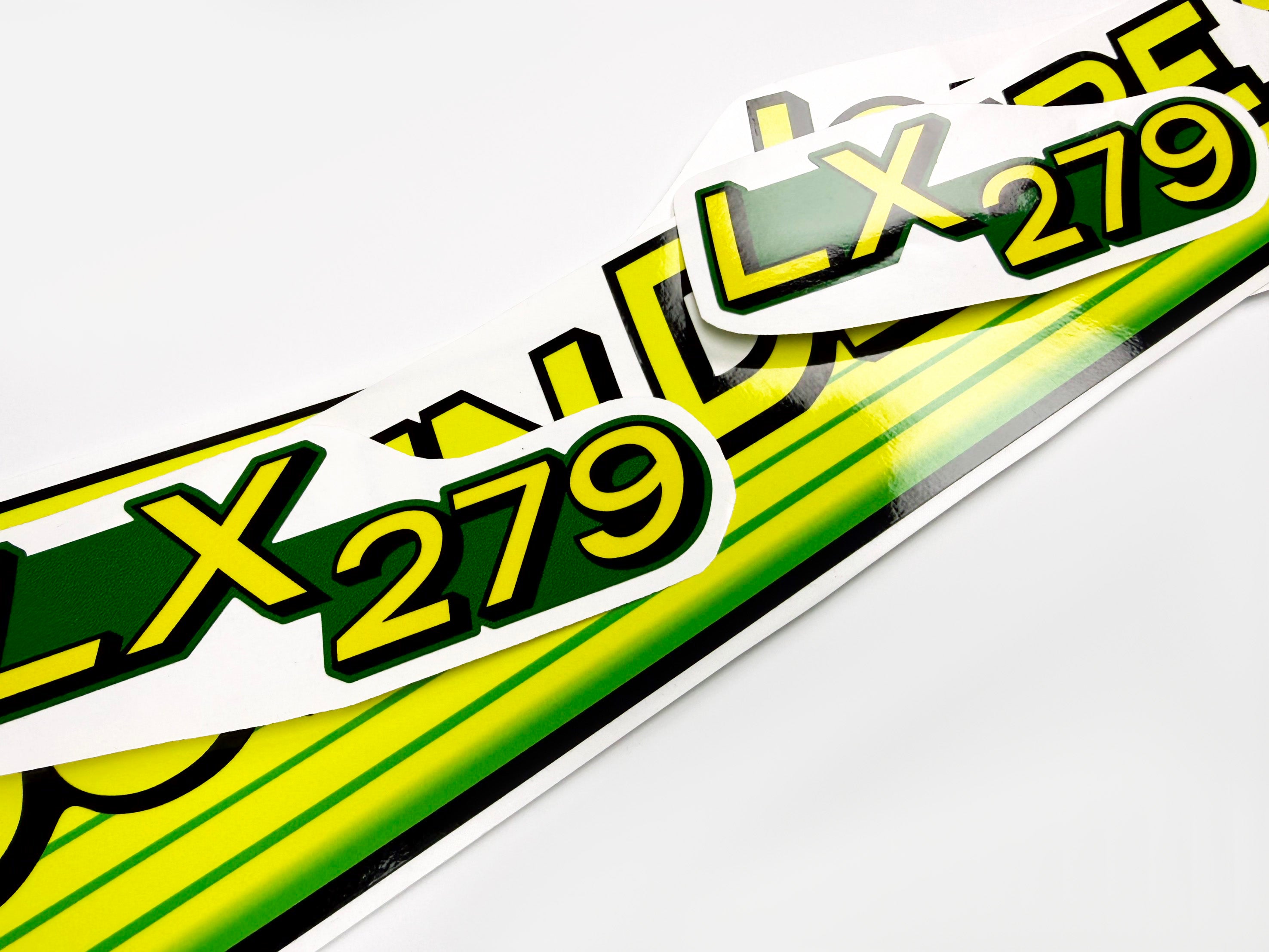 Replacement Vinyl Decal Set For LX 279 Lawn Tractor Hood, stickers set  Lawn Tractor Hood Handmade
