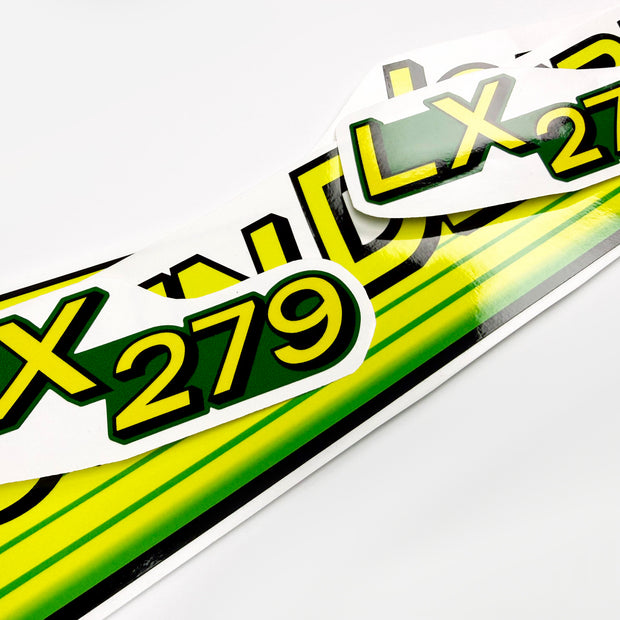Replacement Vinyl Decal Set For LX 279 Lawn Tractor Hood, stickers set  Lawn Tractor Hood Handmade