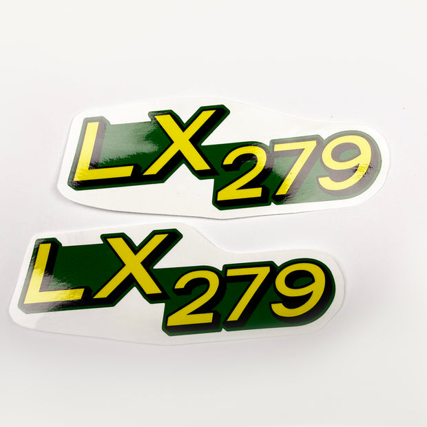 Replacement Vinyl Decal Set For LX279 Lawn Tractor Hood, stickers Handmade