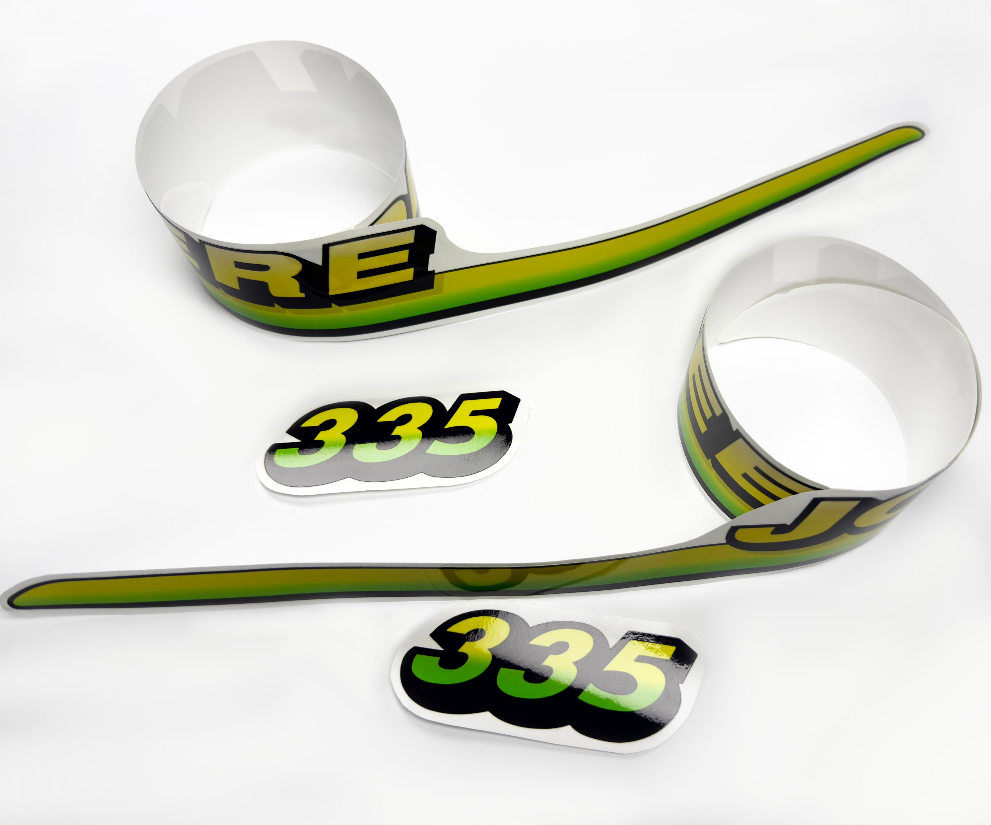 Replacement Vinyl Decal Set For 335 Lawn Tractor Hood, stickers set  Lawn Tractor Hood Handmade