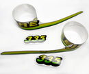 Replacement Vinyl Decal Set For 335 Lawn Tractor Hood, stickers set  Lawn Tractor Hood Handmade