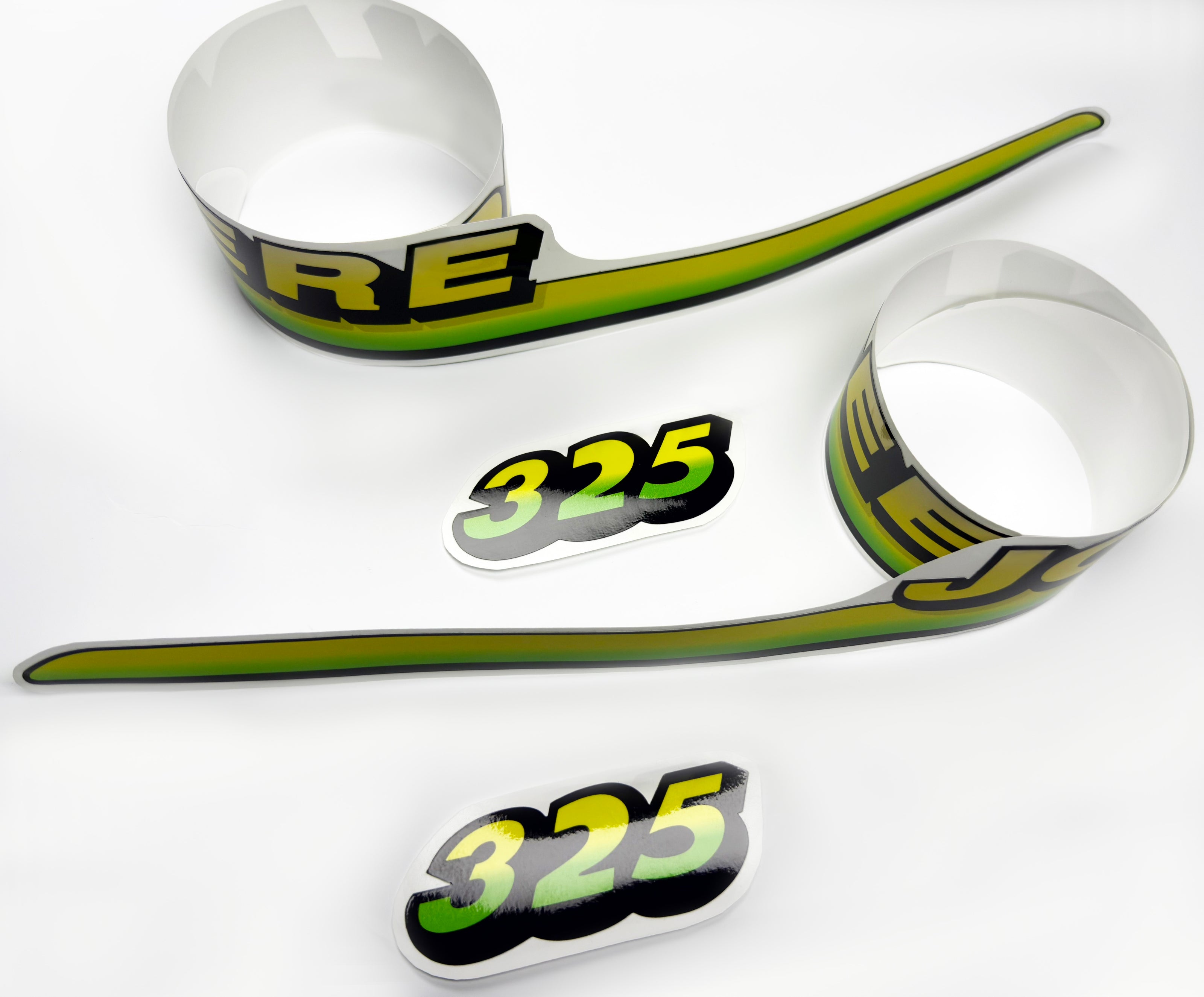 Replacement Vinyl Decal Set For 325 Lawn Tractor Hood, stickers set  Lawn Tractor Hood Handmade