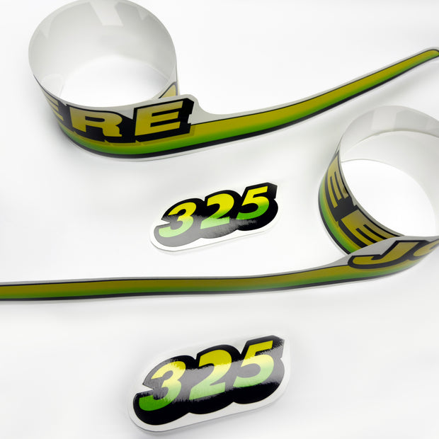 Replacement Vinyl Decal Set For 325 Lawn Tractor Hood, stickers set  Lawn Tractor Hood Handmade