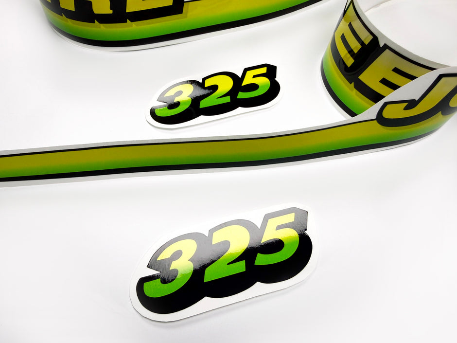 Replacement Vinyl Decal Set For 325 Lawn Tractor Hood, stickers set  Lawn Tractor Hood Handmade