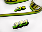 Replacement Vinyl Decal Set For 325 Lawn Tractor Hood, stickers set  Lawn Tractor Hood Handmade