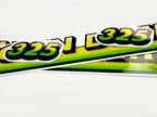 Replacement Vinyl Decal Set For 325 Lawn Tractor Hood, stickers set  Lawn Tractor Hood Handmade