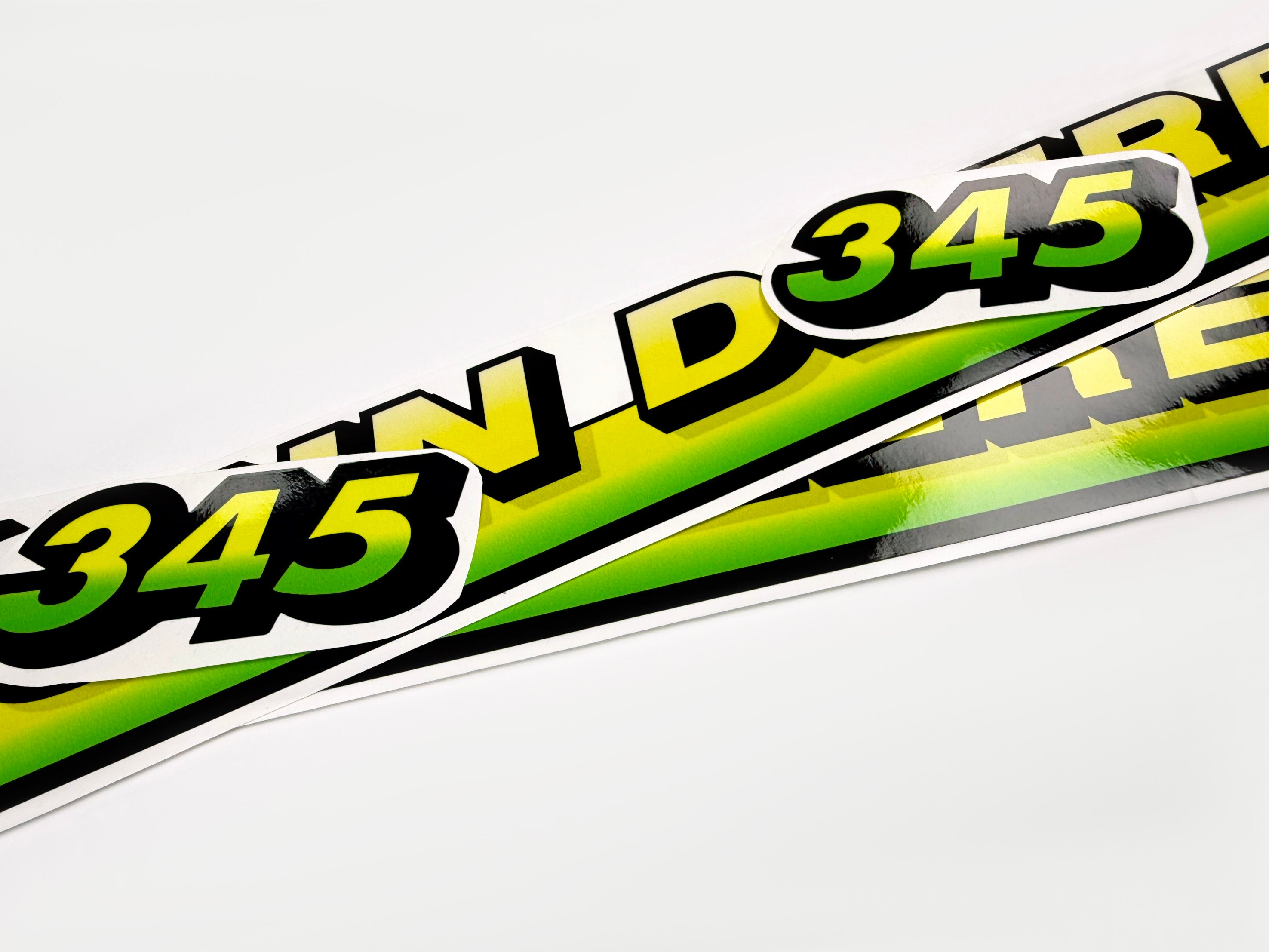 Replacement Vinyl Decal Set For 345 Lawn Tractor Hood, stickers set  Lawn Tractor Hood Handmade