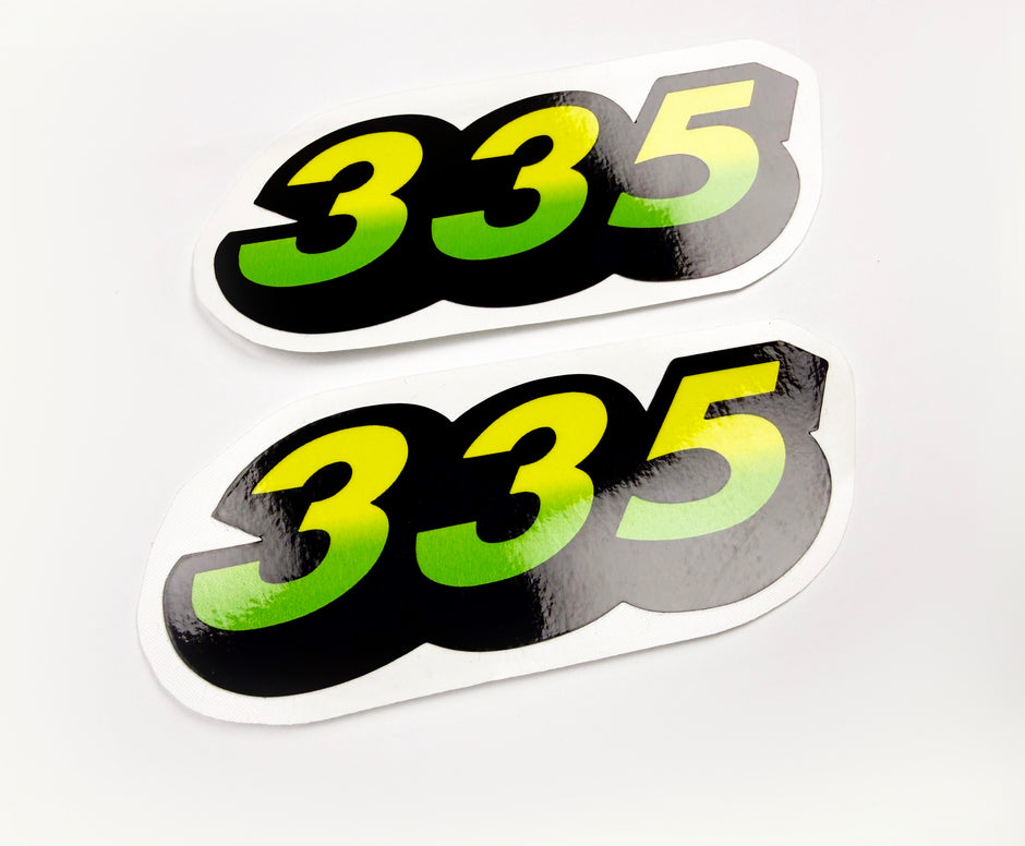 Replacement Vinyl Decal Set For 335 Lawn Tractor Hood, stickers Handmade