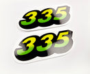 Replacement Vinyl Decal Set For 335 Lawn Tractor Hood, stickers Handmade