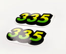 Replacement Vinyl Decal Set For 335 Lawn Tractor Hood, stickers Handmade
