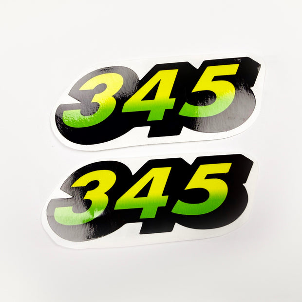 Replacement Vinyl Decal Set For 345 Lawn Tractor Hood, stickers Handmade