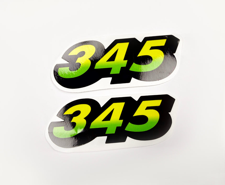 Replacement Vinyl Decal Set For 345 Lawn Tractor Hood, stickers set  Lawn Tractor Hood Handmade