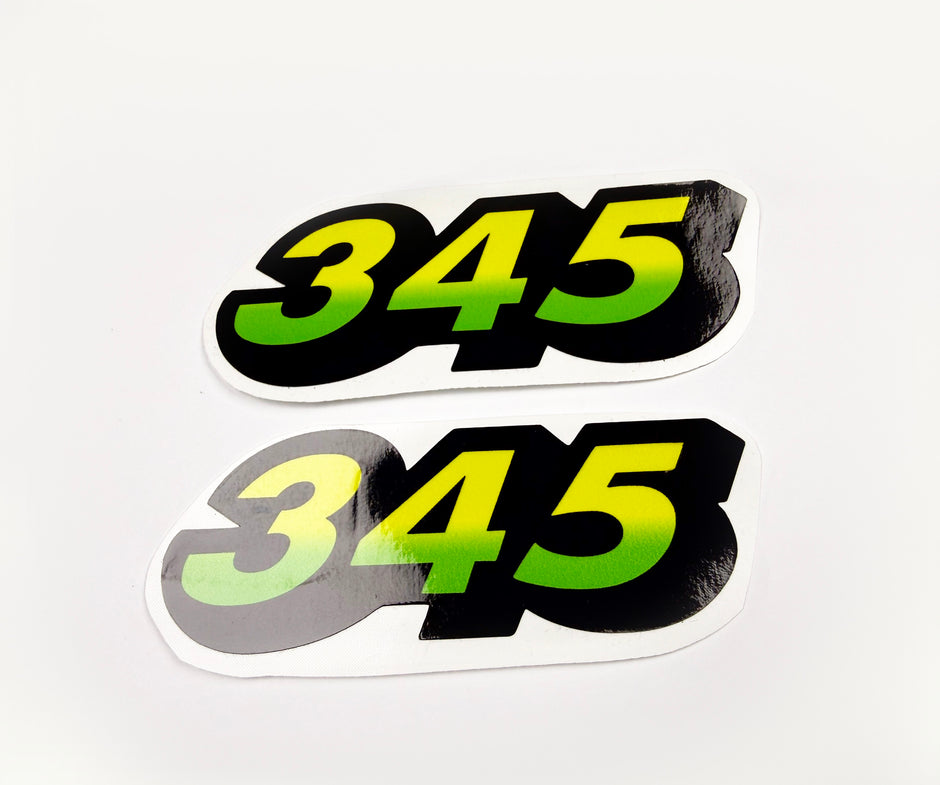 Replacement Vinyl Decal Set For 345 Lawn Tractor Hood, stickers Handmade
