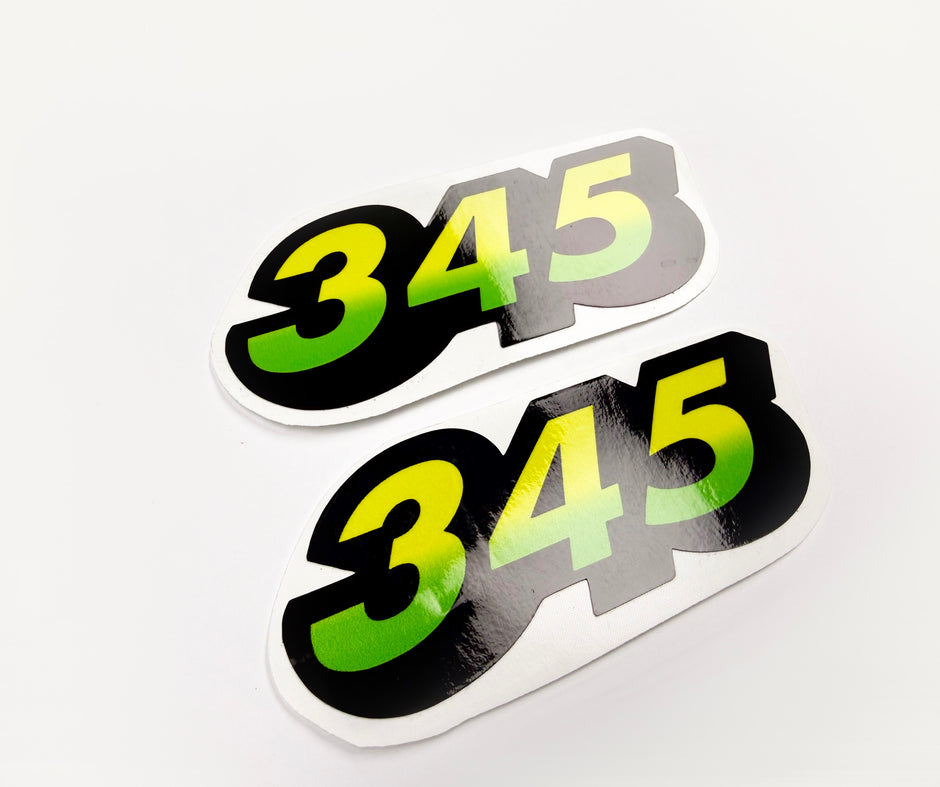 Replacement Vinyl Decal Set For 345 Lawn Tractor Hood, stickers Handmade