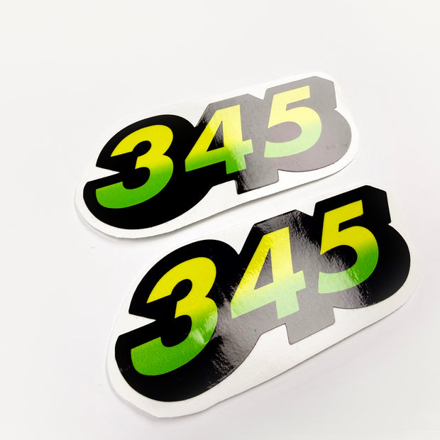Replacement Vinyl Decal Set For 345 Lawn Tractor Hood, stickers Handmade