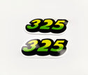 Replacement Vinyl Decal Set For 325 Lawn Tractor Hood, stickers Handmade