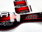 Vinyl graphic decals set suitable for Mercury 40 hp two stroke outboard engine. Vinyl stickers kit for Mercury 40 hp Handmade