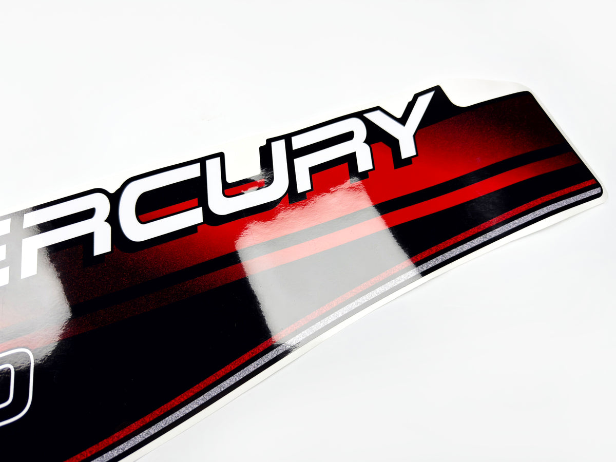 Vinyl graphic decals set suitable for Mercury 30 hp two stroke outboard engine. Vinyl stickers kit for Mercury 30 hp Handmade