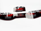 Vinyl red graphic decals set suitable for Mercury 125 hp two stroke outboard engine. Vinyl stickers kit for Mercury 125 hp Handmade