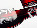Vinyl graphic decals set suitable for Mercury 30 hp two stroke outboard engine. Vinyl stickers kit for Mercury 30 hp Handmade