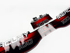 Vinyl red graphic decals set suitable for Mercury 100 hp two stroke outboard engine. Vinyl stickers kit for Mercury 100 hp Handmade