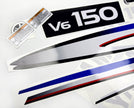 Vinyl decals set suitable for Yamaha 150 hp two stroke outboard engine. Vinyl stickers kit for Yamaha 150 hp two stroke Handmade