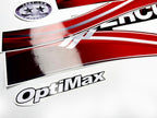 Vinyl graphic red decals set suitable for Mercury 150 hp OptiMax two stroke outboard engine. Vinyl red stickers kit for Mercury 150 hp two stroke Handmade