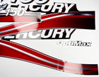Vinyl graphic red decals set suitable for Mercury 150 hp OptiMax two stroke outboard engine. Vinyl red stickers kit for Mercury 150 hp two stroke Handmade