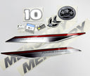 Vinyl graphic silver shimmer decals set suitable for Mercury 10 hp four stroke outboard engine. Vinyl silver shimmer stickers kit for Mercury 10 hp four stroke Handmade