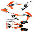 Graphic vinyl decals set for moto KTM SX SXF 125 150 250 350 450 2019-2023 Stickers vinyl kit for motorbike motorcycle without a headlight
