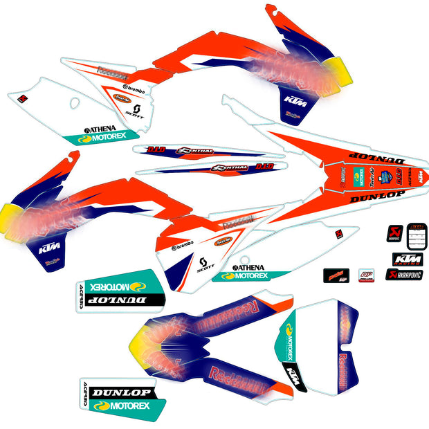Graphic vinyl decals set for moto KTM SX SXF 125 150 250 350 450 2013-2015  Stickers vinyl kit for motorbike motorcycle without a headlight