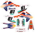 Graphic vinyl decals set for moto KTM SX SXF 125 150 250 350 450 2016-2018  Stickers vinyl kit for motorbike motorcycle without a headlight