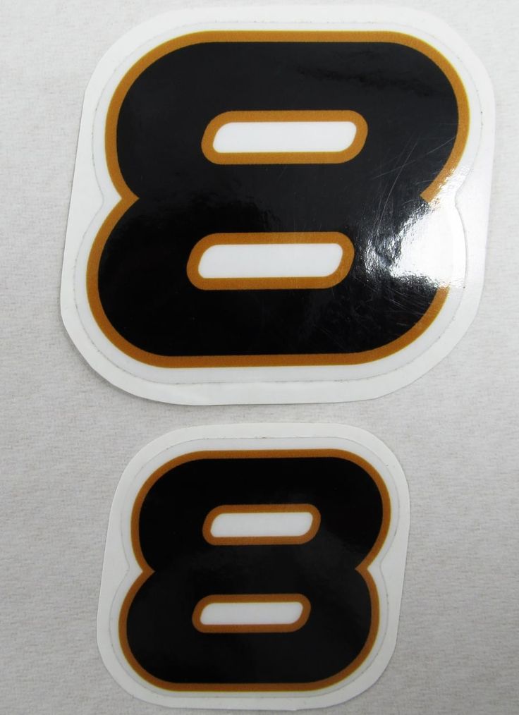 Vinyl graphic decal for Honds 8 four stroke outboard engine.Vinyl graphic sticker Number 8,number 8 separately for H 8 four stroke.