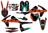 Graphic vinyl decals set for moto KTM SX SXF 125 150 250 350 450 2016-2018  Stickers vinyl kit for motorbike motorcycle without a headlight