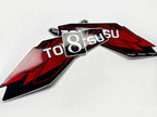 Vinyl graphic red decals set suitable for Tohatsu 8 hp two stroke outboard engine. Vinyl stickers kit for Tohatsu 8 hp two stroke Handmade
