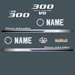 Vinyl graphic decals set suitable for Yamaha 300 hp four stroke outboard engine. Vinyl stickers kit for Yamaha 300 hp four stroke Handmade (Copy)
