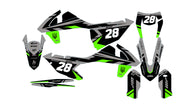 Graphic vinyl decals set for moto KTM SX SXF 125 150 250 350 450 2017-2019  Stickers vinyl kit for motorbike motorcycle with a headlight