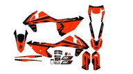 Graphic vinyl decals set for moto KTM SX SXF 125 150 250 350 450 2017-2019  Stickers vinyl kit for motorbike motorcycle with a headlight