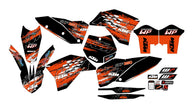 Graphic vinyl decals set for moto KTM SX SXF EX 125 150 250 350 450 for 2007-2010 Stickers vinyl kit for motorbike motorcycle  without a headlight