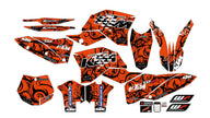 Graphic vinyl decals set for moto KTM SX SXF EX 125 150 250 350 450 for 2007-2010 Stickers vinyl kit for motorbike motorcycle  without a headlight