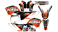 Graphic vinyl decals set for moto KTM SX SXF EX 125 150 250 350 450 for 2007-2010 Stickers vinyl kit for motorbike motorcycle  without a headlight