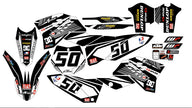 Graphic vinyl decals set for moto KTM SX SXF EX 125 150 250 350 450 for 2007-2010 Stickers vinyl kit for motorbike motorcycle  without a headlight